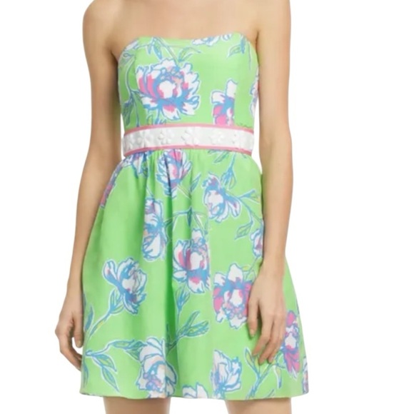 Lily Pulitzer Langley floral strapless dress - Picture 1 of 11